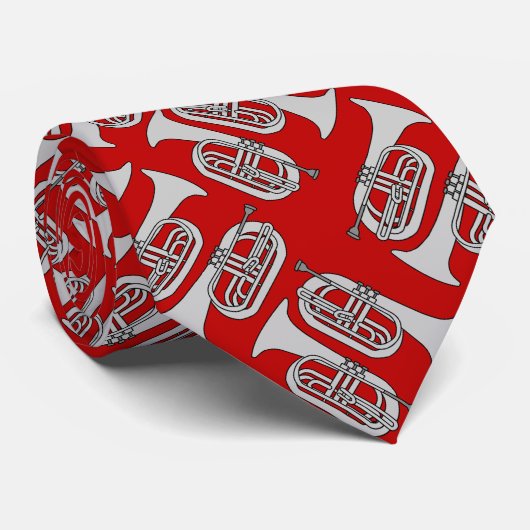 Marching Baritone Crosshatch Stropdas (Opgerold)