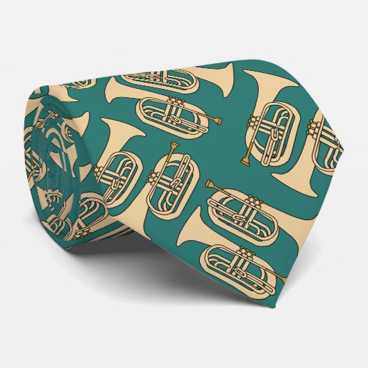 Marching Baritone Crosshatch Stropdas (Opgerold)