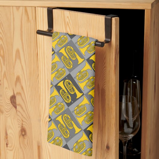 Marching Baritone Crosshatch Theedoek (Derde Gevouwen)