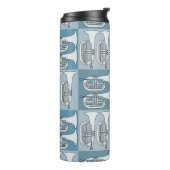 Marching Baritone Crosshatch Thermosbeker (Gedraaid links)