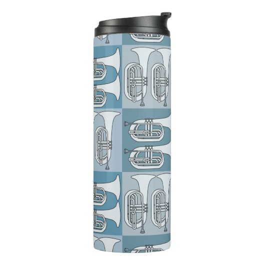 Marching Baritone Crosshatch Thermosbeker (Gedraaid links)