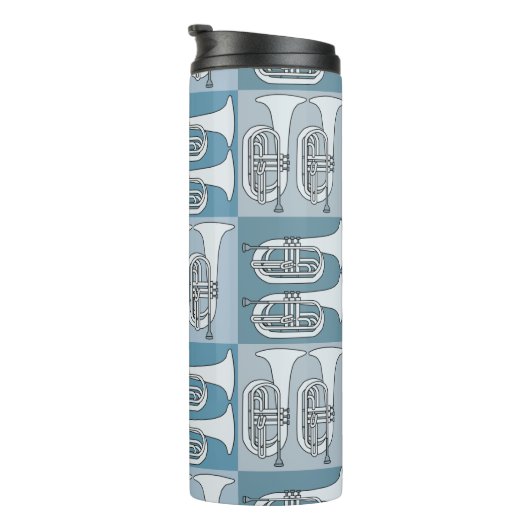 Marching Baritone Crosshatch Thermosbeker (Geroteerd rechts)