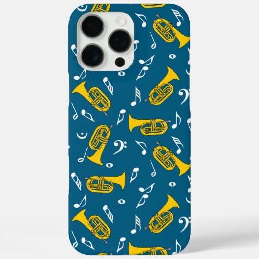 Marching Baritone Muzieknoten Bass Clefs Case-Mate iPhone Case (Achterkant)