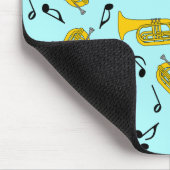 Marching Baritone Muzieknoten Bass Clefs Muismat (Hoek)