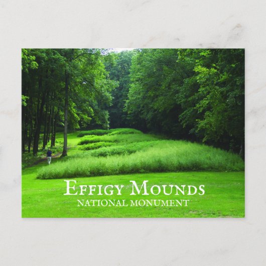 Marching Beer Mounds Group, Summer, Effigy Mounds Briefkaart (Voorkant)