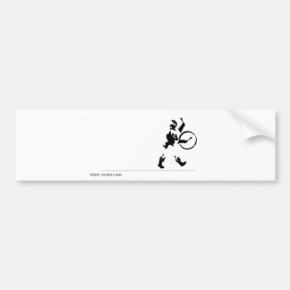 Marching Bumpersticker behouden