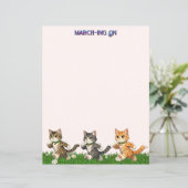 Marching Cats Kantoorartikelen (Staand voorkant)