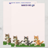 Marching Cats Stationery (Voorkant / Achterkant)