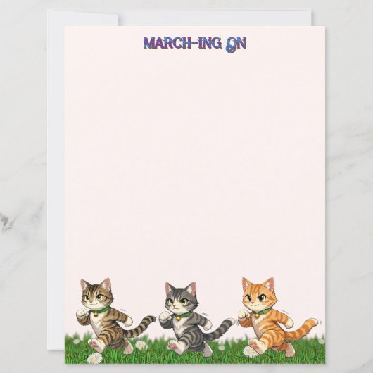 Marching Cats Stationery (Voorkant)