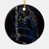Marching Clarinetist Circle Ornament (Voorkant)