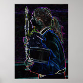 Marching Clarinetist Poster (Voorkant)
