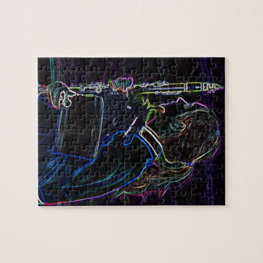 Marching Clarinetist Puzzle Legpuzzel (Horizontaal)