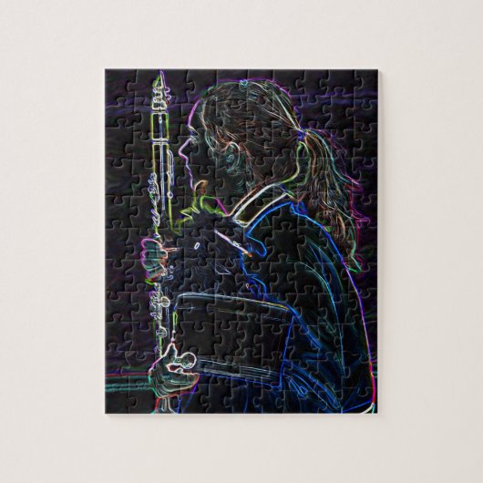 Marching Clarinetist Puzzle Legpuzzel (Verticaal)