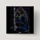 Marching Clarinetist Square Button (Voorkant)