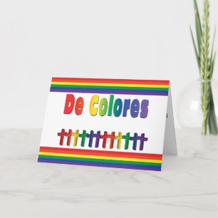 Marching De Colores Crosses Note Card voor Palanca Kaart