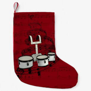 Marching Drums Music stocking Kleine Kerstsok