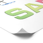 Marching Flamingos Sarasota Poster (Hoek)