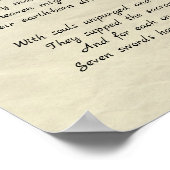 Marching Mannen World War I Poem Poster (Hoek)