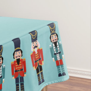 Marching Nutcrackers op Sage Background Tafelkleed