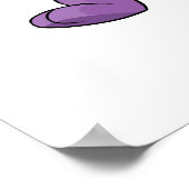 Marching paarse Blumaroo Poster (Hoek)