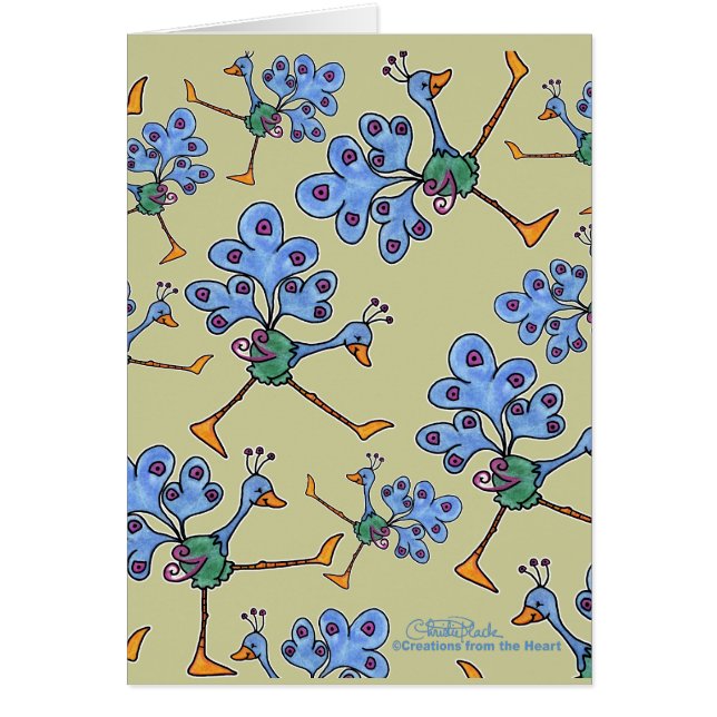 Marching Peacock collage (Voorkant)