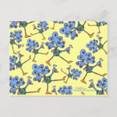 Marching Peacock collage Briefkaart (Voorkant)