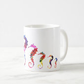 Marching Seahorse Family | Liefde & Harmonie Koffiemok (Voorkant rechts)