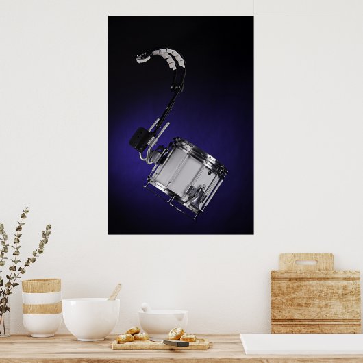 Marching Snare Drum of Drummer Poster (Keuken)