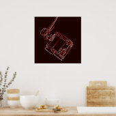 Marching Snare Drum of Drummer Poster (Keuken)