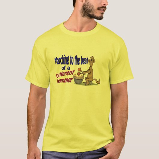 Marching to the beat of a other drummer t-shirt (Voorkant)