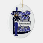 Marchingband Geek Blue Keramisch Ornament (Rechts)