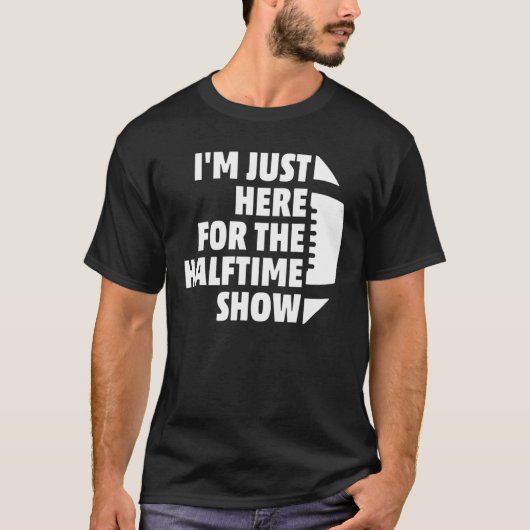 Marchingband Ik ben hier voor het Halftime Show T-shirt (Voorkant)