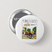Marchingband levert grappige onconventionele carto ronde button 5,7 cm (Voorkant /achterkant)