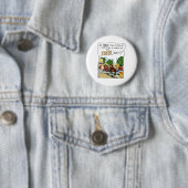 Marchingband levert grappige onconventionele carto ronde button 5,7 cm (In situ)