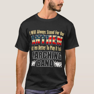 Marchingband Patriotische Amerikaanse Vlag Nationa T-shirt