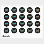Marchingband Periodieke tabel van band sms'en Ronde Sticker (Vel)