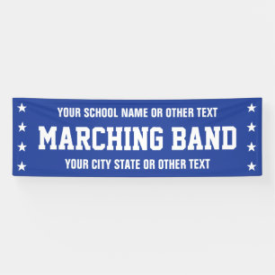 Marchingbandparade - om het even welke kleur/woord spandoek