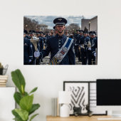 Marchingbank van de luchtmacht poster (Thuiskantoor)