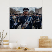Marchingbank van de luchtmacht poster (Keuken)