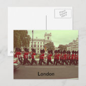 Marchingbewakers in buckingham palace briefkaart (Voorkant / Achterkant)