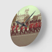 Marchingbewakers in buckingham palace ronde klok (Hoek)