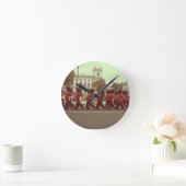 Marchingbewakers in buckingham palace ronde klok (Huis)