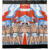 Marchingboeien Douchegordijn (Voorkant)