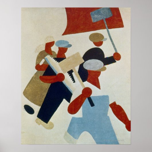 Marchingdemonstranten Poster (Voorkant)