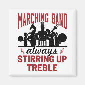 Marchingstok altijd omdraaien magneet (Voorkant)