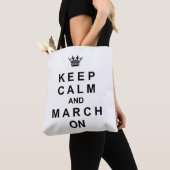 Marchingstok kalm houden en maart aan tote bag (Dichtbij)