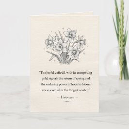 March's Daffodils Kaart