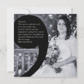 Marci Kamashian Testimonial Wedding Invitation Feestdagenkaart (Voorkant)