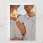 Marcia Classic Elegant Huwelijk Save The Date (Achterkant)