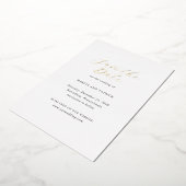 Marcia Classic Elegant Wedding Save the Date Folie Uitnodiging (Gedraaid)